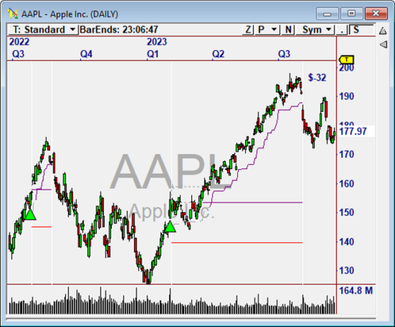 OmniTrader 2024 Nirvana Systems   AAPL 558x462 